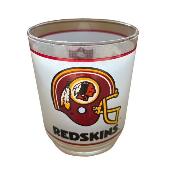 Vintage Washington Redskins Tumbler Glass 4” drinkware - Picture 2 of 4